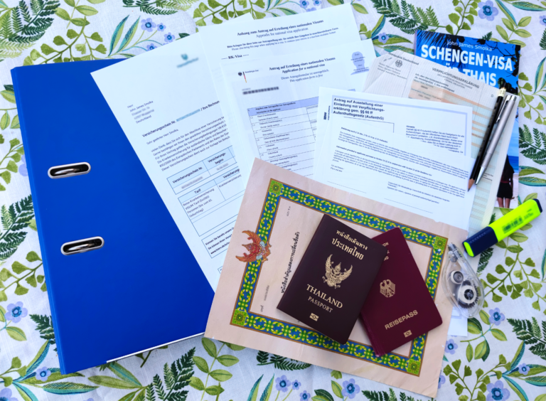 Antragseinreichung Schengen-Visum Schengen-Visa für die thailändische Freundin